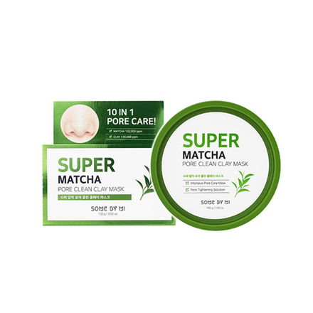 SOME BY MI SUPER MATCHA PORE CLEAN CLAY MASK Очищающая глиняная маска для лица с экстрактом чая матча 100г