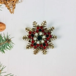 Брошь «Рождественское чудо - Снежинка», 4 см