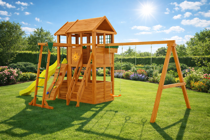 Детская площадка Клубный домик 2 с рукоходом