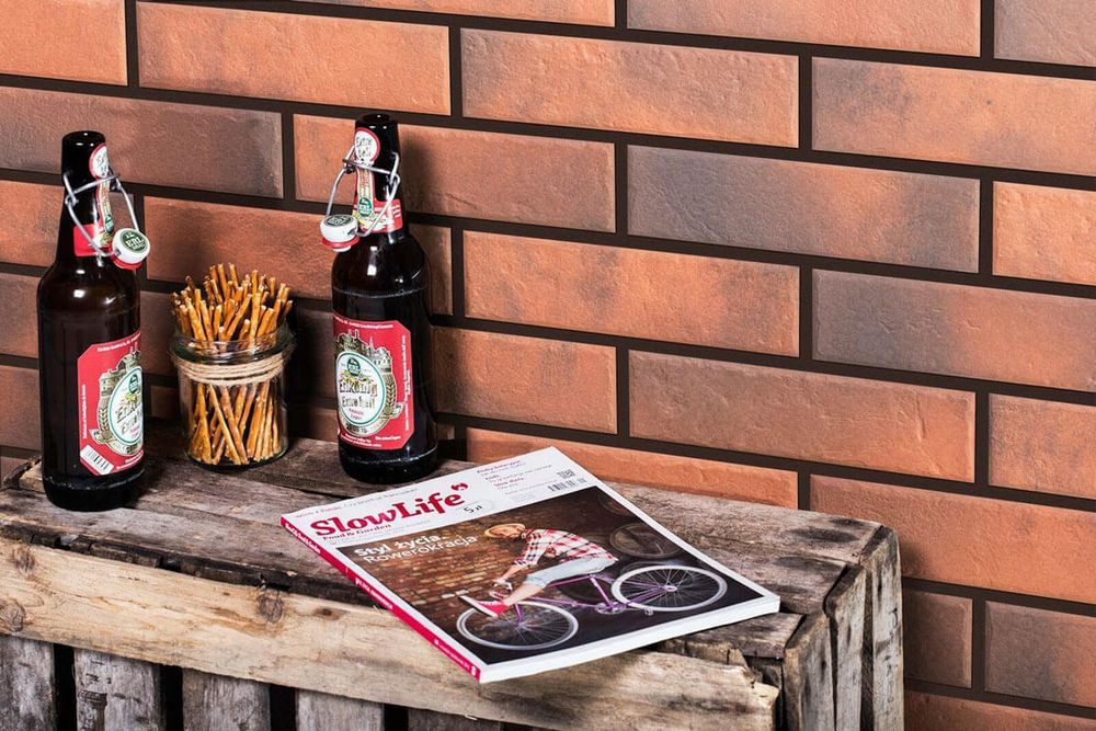 Cerrad Retro brick, Chili, 245x65x8 - Клинкерная плитка для фасада и внутренней отделки