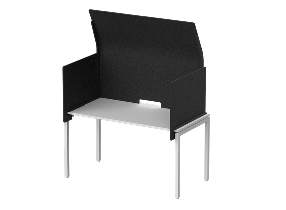 Кабина с высоким экраном-парусом 135х86х113