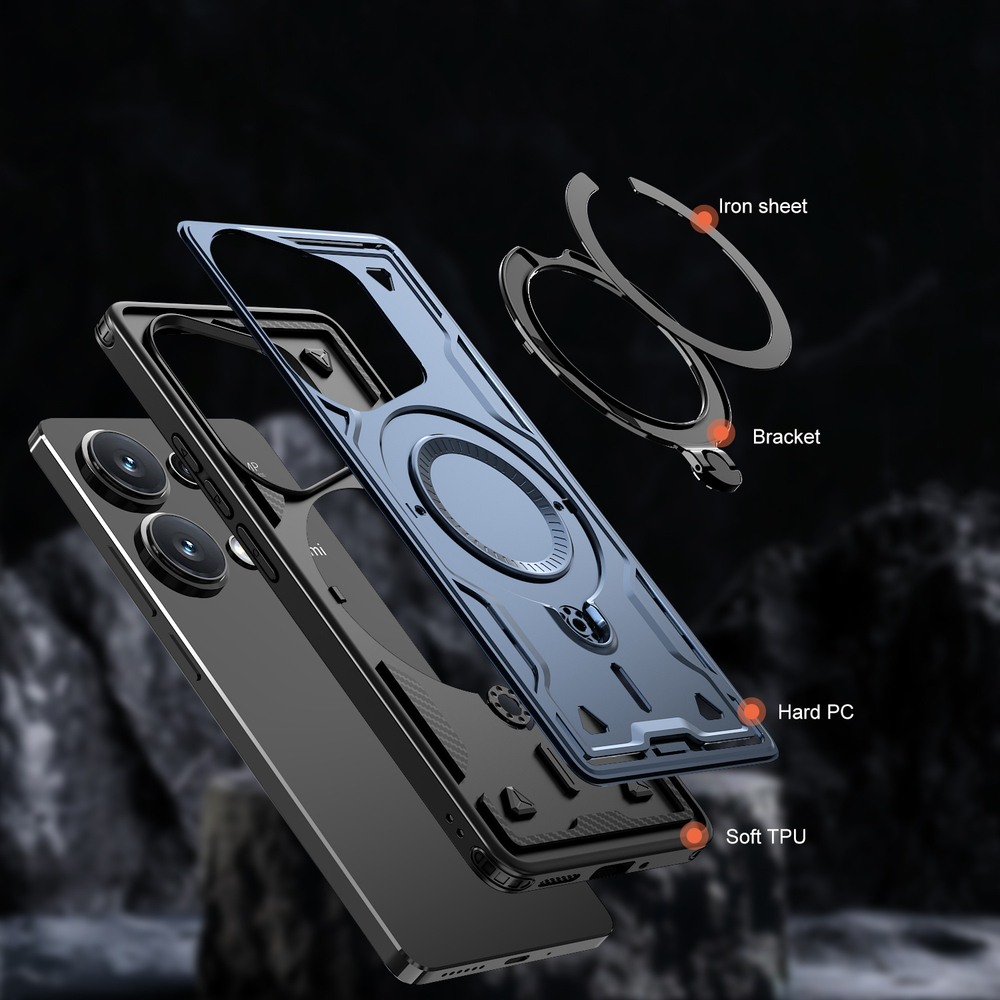 Чехол Magneto Case с кольцом для Xiaomi Redmi Note 13 Pro 4G