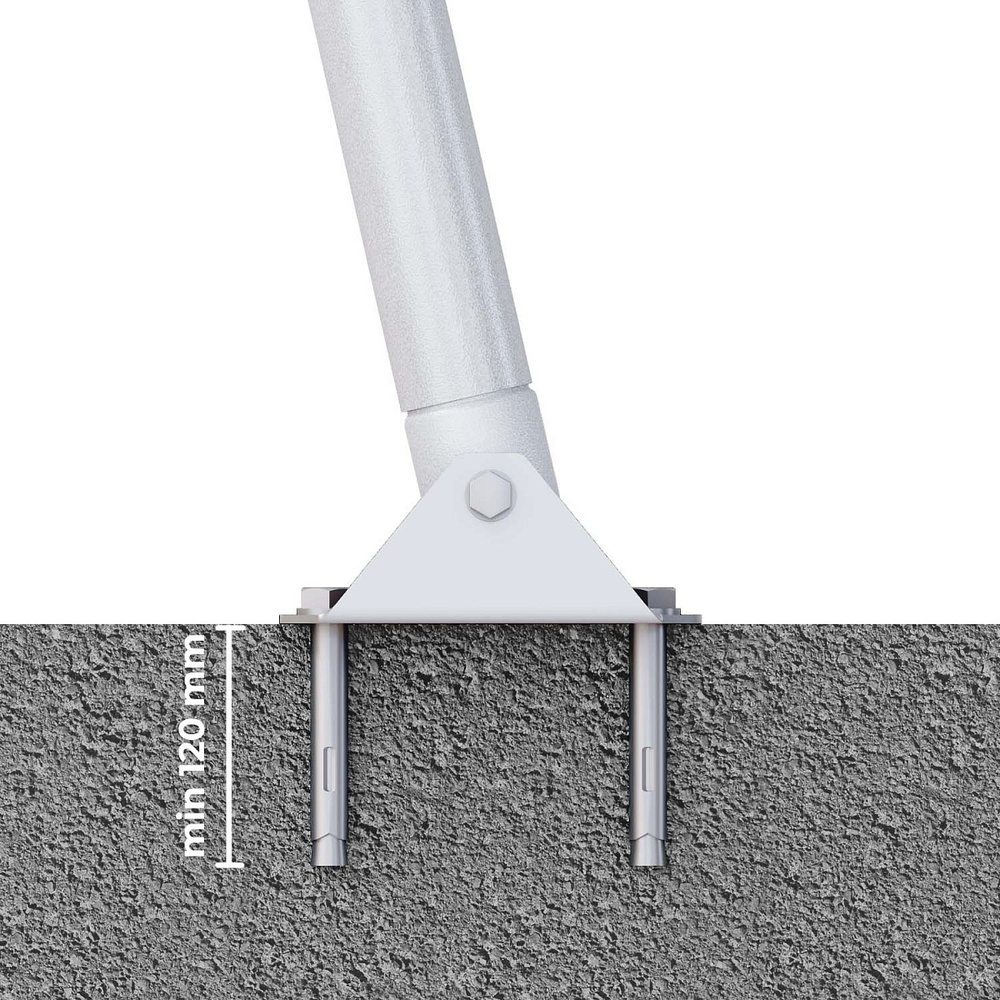 Кронштейны для крепления дачных комплексов к бетонной поверхности