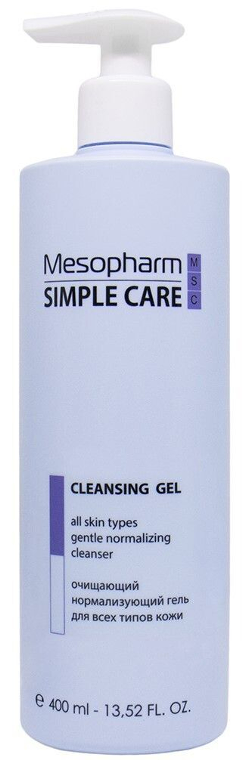 Mesopharm Simple Care - Гель очищающий универсальный для умывания CLEANSING GEL от Мезофарм, 400 мл