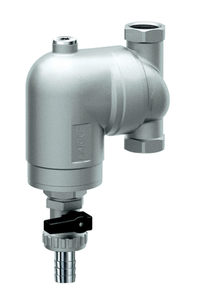 Фильтр хромированный FAR 39A7 (300 микрон) под манометр с поворотным соединением ВР