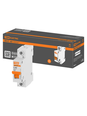 ВА47-63 1Р 40А 4,5кА х-ка С TDM-Автом.выкл.SQ0218-0007