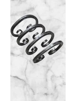 Кованый элемент "Бублик-косой" 4 шт