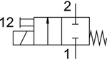 Распределитель с электроуправлением Festo MHA1-M5H-2/2G-0,9-TC