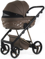 Детская коляска Adamex Quantum Superstar Deluxe 3 в 1 Q-STAR151-K (КОР.КОЖА+КОР.ДНО+КОР.РАМА)