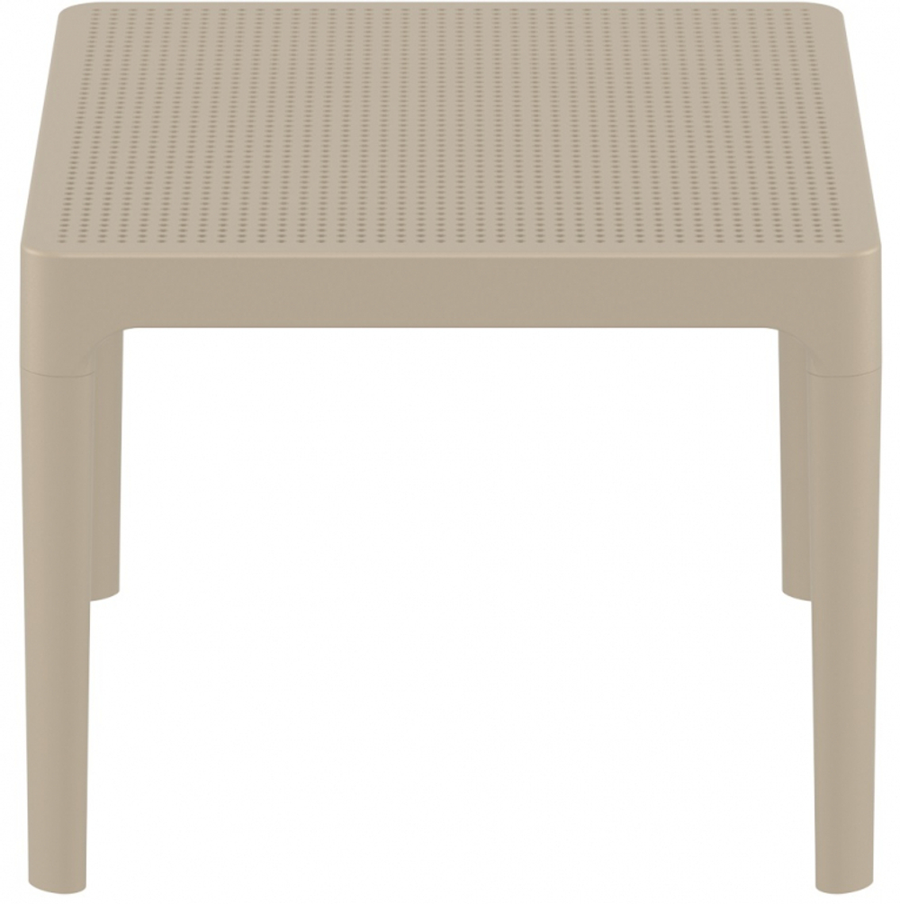Столик пластиковый журнальный Siesta Contract Sky Side Table, бежевый