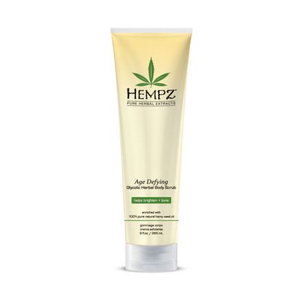 HEMPZ Скраб для тела Антивозрастной (прозрачная туба) 265g / Age Defying Herbal Body Scrub