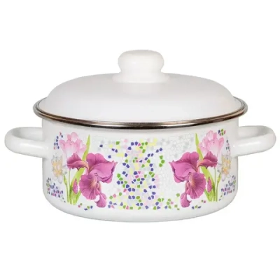 Кастрюля эмал цил 3,0л 1RB201М Мозаика