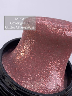 Гель-камуфляж MIKA Glitter Champagne №08