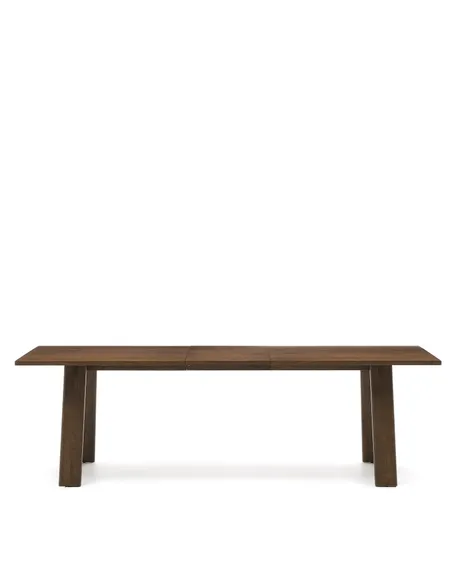 Раздвижной стол Arlen 200-250х95 см, массив дуба и шпон ореха