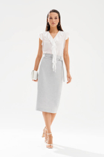 23581 Блузка женская (молочный)