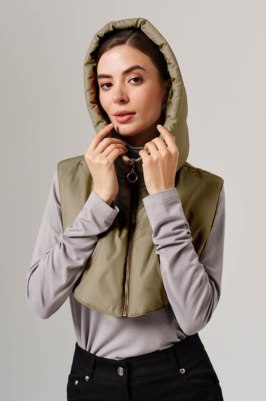 8406 Манишка женская (оливковый)