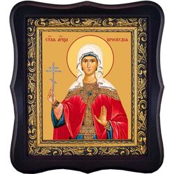 Проскудия (Просдока) Едесская Святая мученица. Икона на холсте в киоте