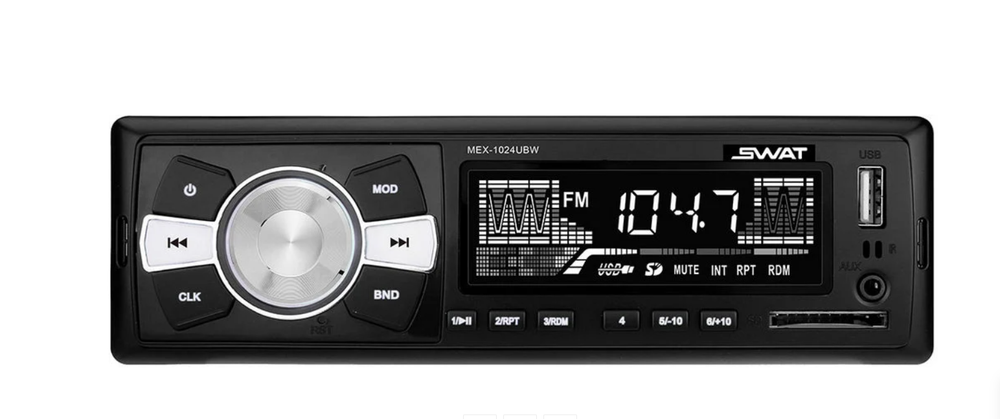 Автомагнитола SWAT MEX-1024UBW (24в)