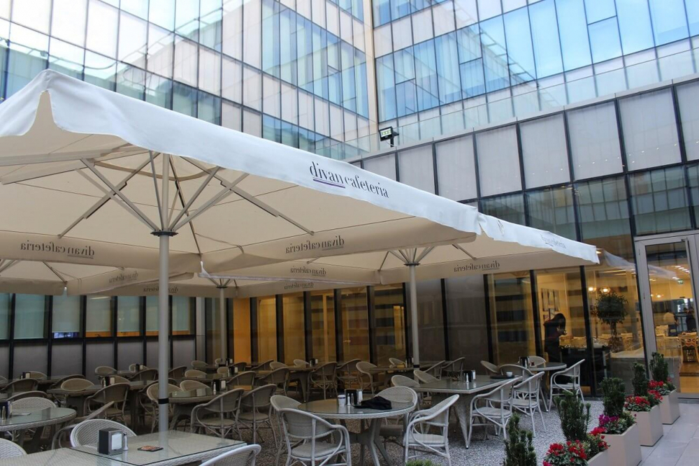 Зонт профессиональный 4х4 м Theumbrela Semsiye Evi Mega Telescopic