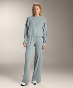 Oysho Трикотажная куртка с капюшоном, серо-голубой