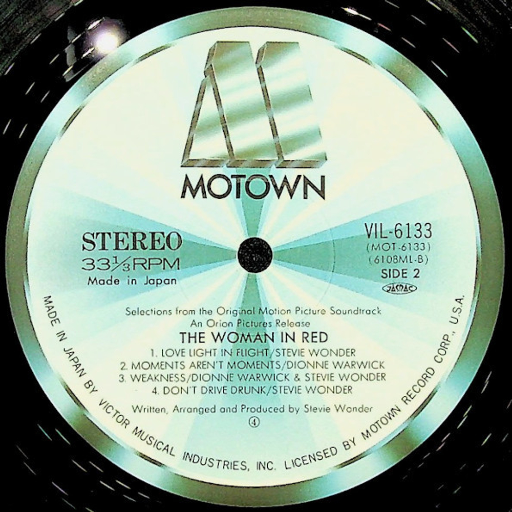 Stevie Wonder / The Woman In Red (Selections From The Original Motion Picture Soundtrack)(LP)