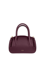 Сумка Yuzefi Oyster Mini Duffle - WINE PEBBLE GRAINED LEATHER