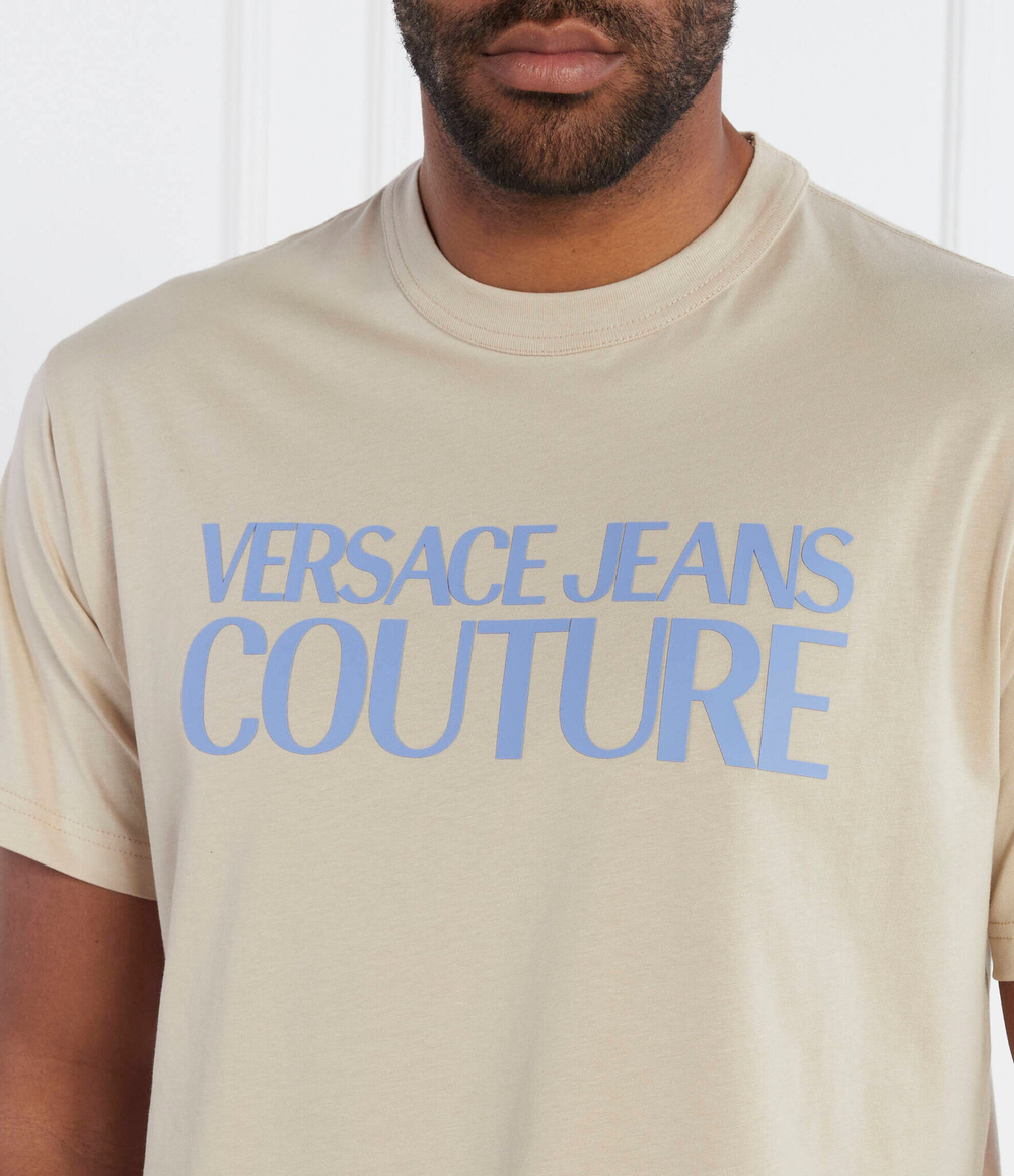 Футболка MAGLIETTA Versace Jeans Couture - бежевый(76GAHG01CJ00G)