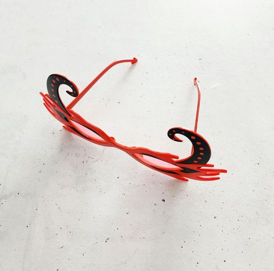 Очки Черт жёлтые с зелёным