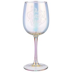 НАБОР БОКАЛОВ ИЗ 2-Х ШТ. "ДЛЯ ПРАЗДНИЧНОГО НАСТРОЕНИЯ - ДЛЯ БЛЕСКА ГЛАЗ" ЛИЛОВАЯ ДЫМКА 420 МЛ