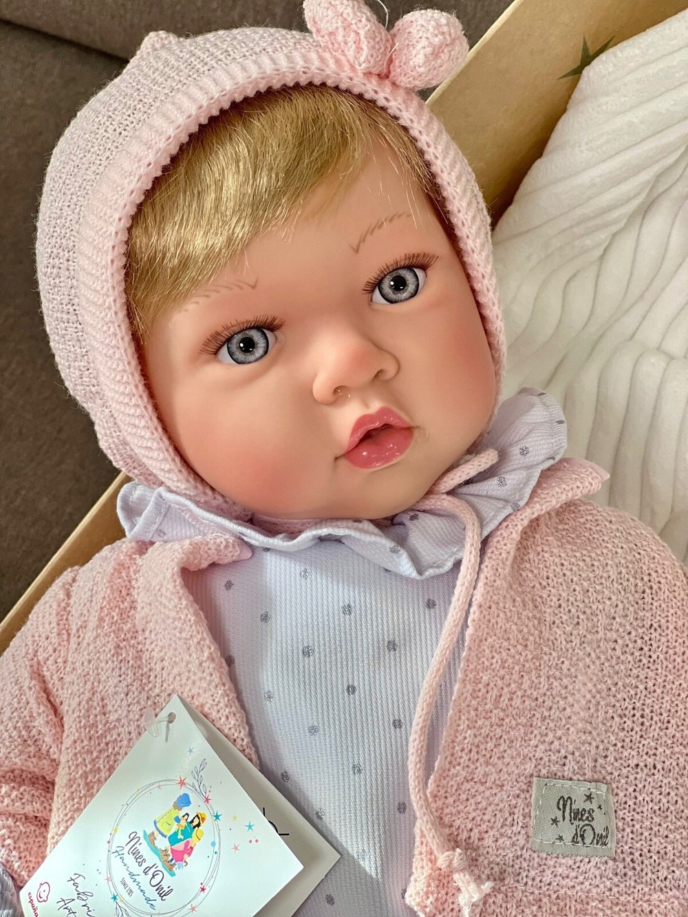 Кукла Реборн Nines 48см Susette мягконабивная (N0238)