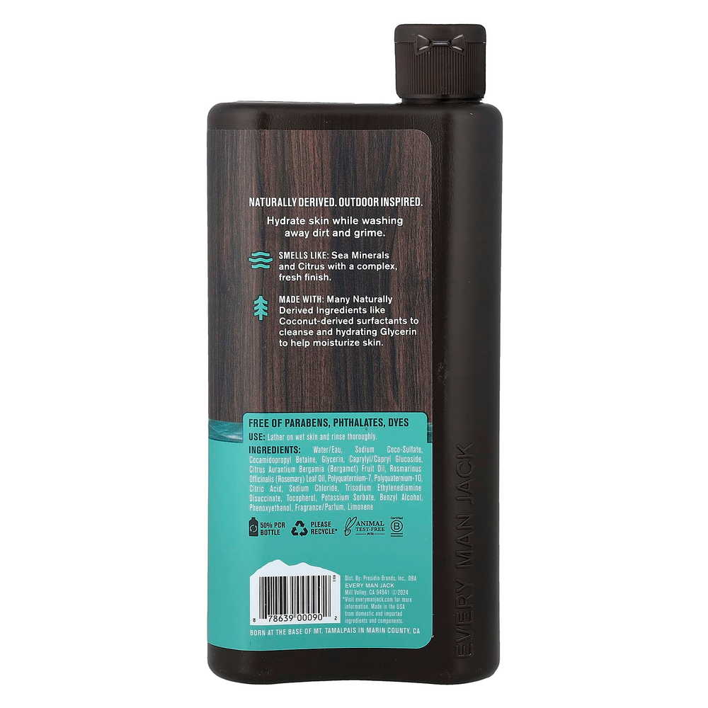 Every Man Jack, гель для душа, морская соль с цитрусовыми, 500 мл (16,9 жидк. унции)
