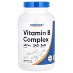 Nutricost, Комплекс витаминов группы B, 462 мг, 240 капсул