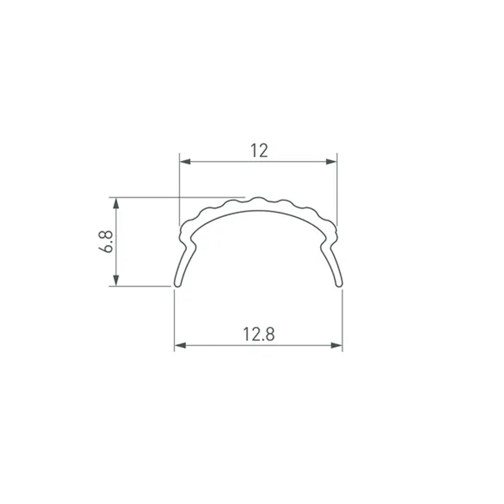 Экран матовый ROUND-D18-2000 OPAL (Arlight, Пластик) 025483
