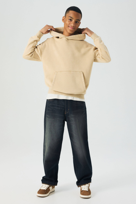 H&M Джинсы Baggy Fit, темно-синий