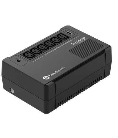 Systeme Electric Back-Save, 800VA/480W, 230V, Line-Interactive, AVR, 6xC13 Outlets, USB charge(type A), USB