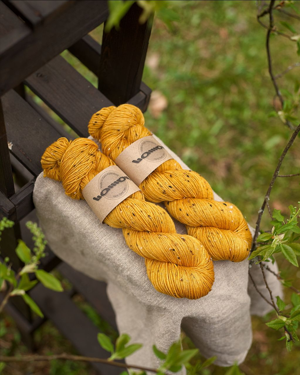 Носочный твид "Медовый"