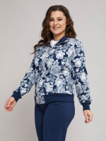 Толстовка К-184/синий-джинсроза