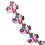 Гирлянда бумажная Новогодняя 2,1 м «Снеговики»