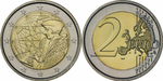 Италия 2 евро, 2022 35 лет программе Эразмус UNC