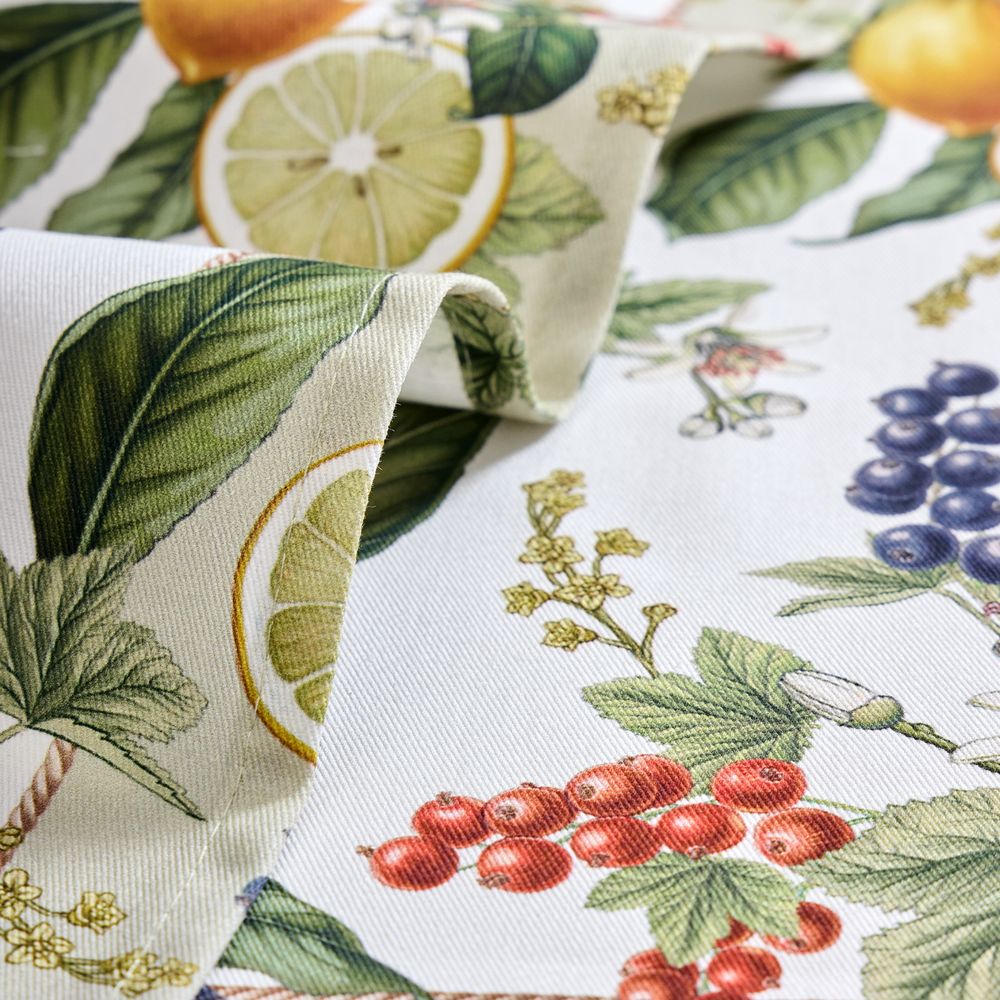 НАБОР САЛФЕТОК ИЗ 2-Х ШТ "FRUIT BASKET",40Х40СМ, 100% ХЛОПОК,БЕЖЕВЫЙ,ТВИЛ