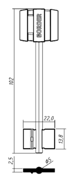 Заготовка дверняк БОРДЕР 4 в пластике (88-01)