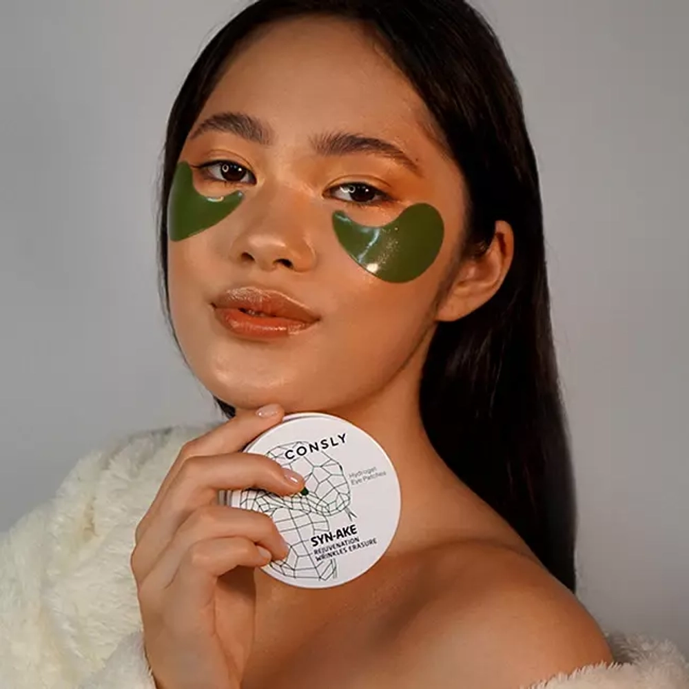 Consly Патчи для глаз с пептидом Syn-Ake - Hydrogel syn-ake eye patches, 60шт