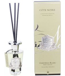 Гардения, ароматический диффузор в серебряном декоре, Cote Noire