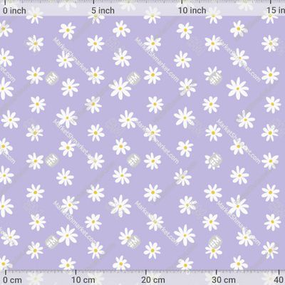 Ромашки на лавандовом фоне by Aveluck 462 DPI