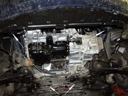 Защита картера и КПП Sheriff для Mazda 3 I (BK) 2003-2009 арт.12.1321