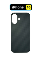 Карбоновый чехол MosSeller для iPhone 16, черный