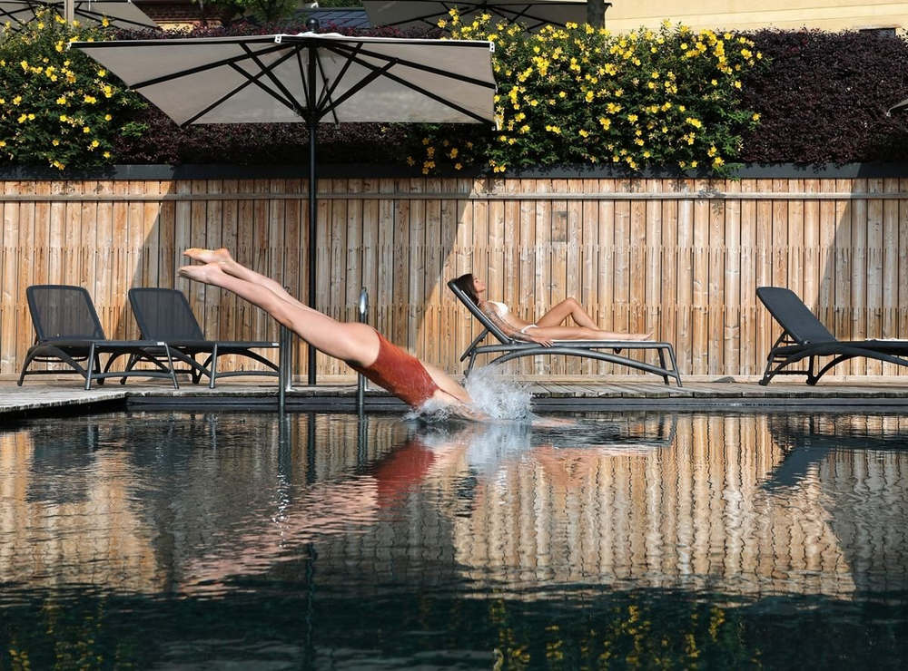 Шезлонг-лежак пластиковый Nardi Atlantico, антрацит