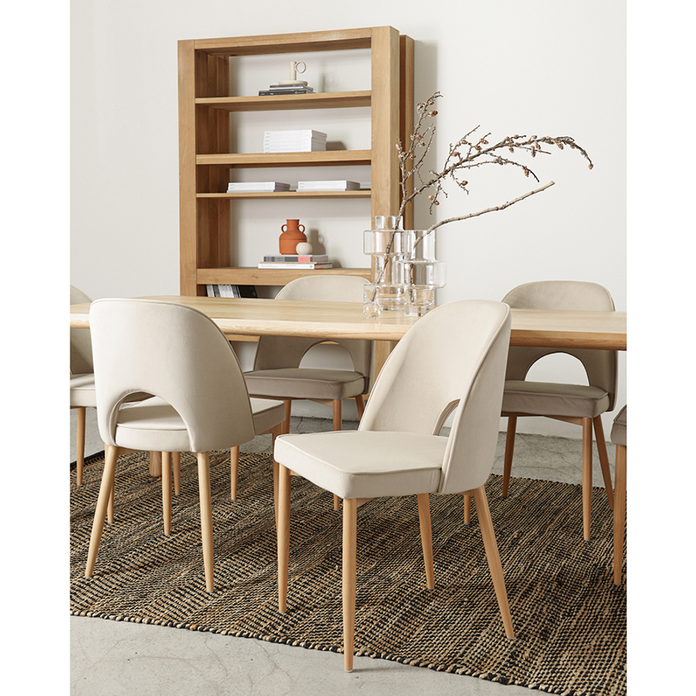 Стул evelyn, велюр, бежевый