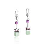 Серьги Coeur de Lion Lilac-Green 4905/20-0840 цвет фиолетовый, зеленый