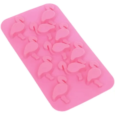 Форма для льда силиконовая «Фламинго» 19,5*10см, цвета микс